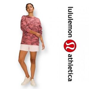 Lululemon Perfectly Oversized Crew Heritage 365 Camo Brier Rose Multi